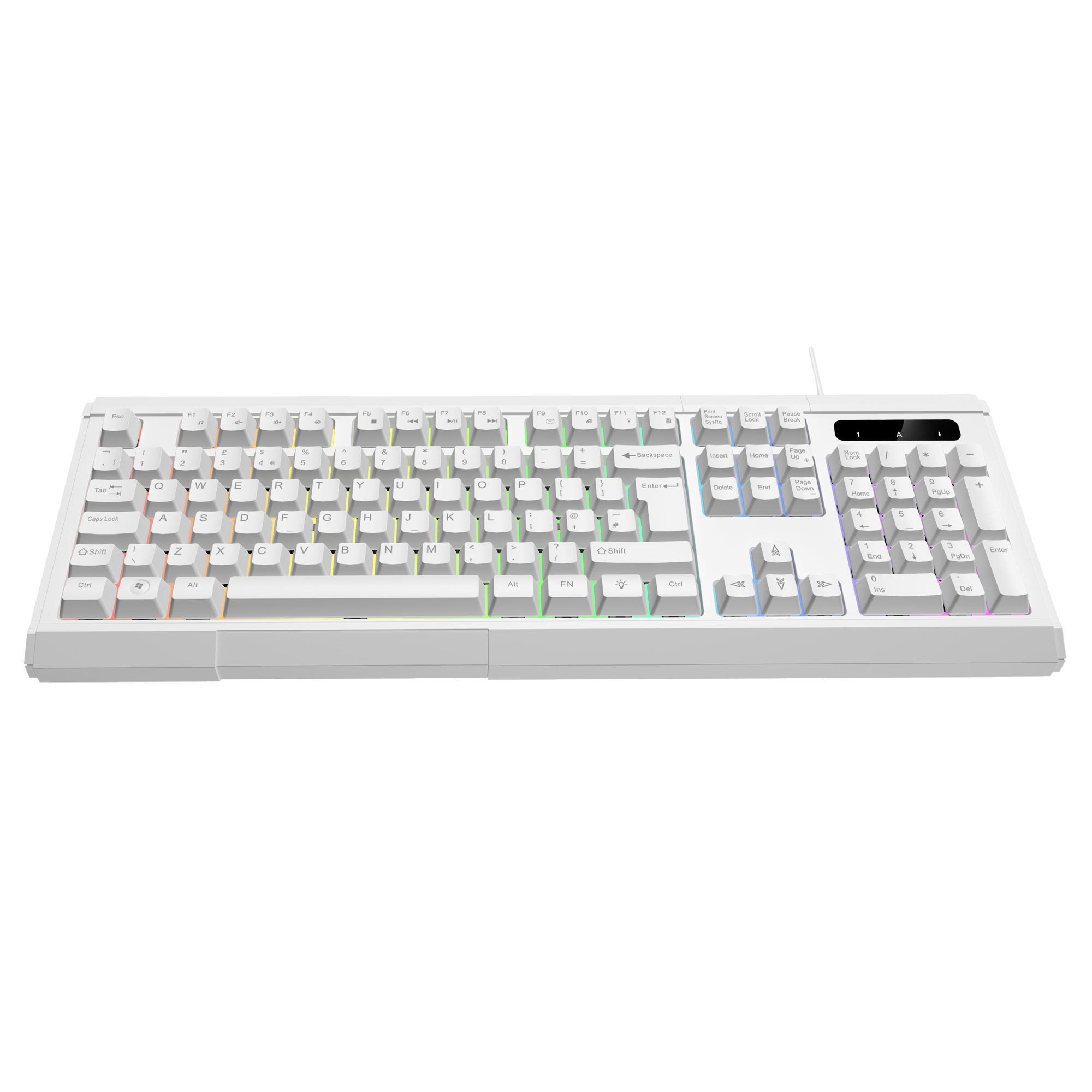 VIDA GAMER WHT 4IN1 USB KB MS HS KIT – image 9