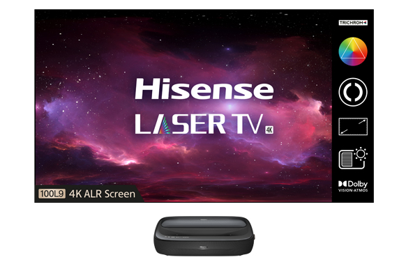 100L9GTUK-D12 projection TV 3000 ANSI lumens DLP UHD 4K (3840x2160) Black