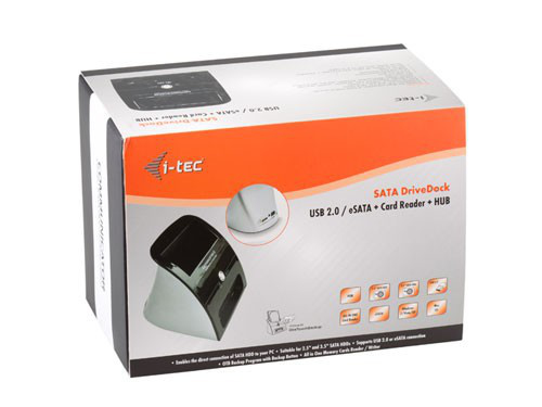 i-tec USB2HDDOCK laptop dock/port replicator Black, Silver – image 4