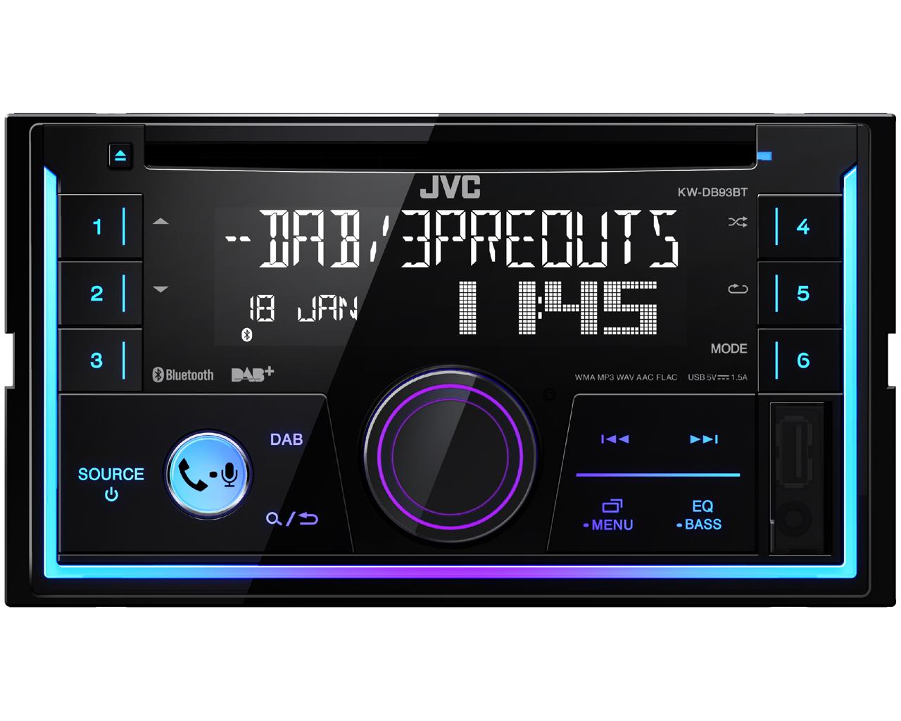 JVC KW-DB93BT 2-DIN CD Receiver