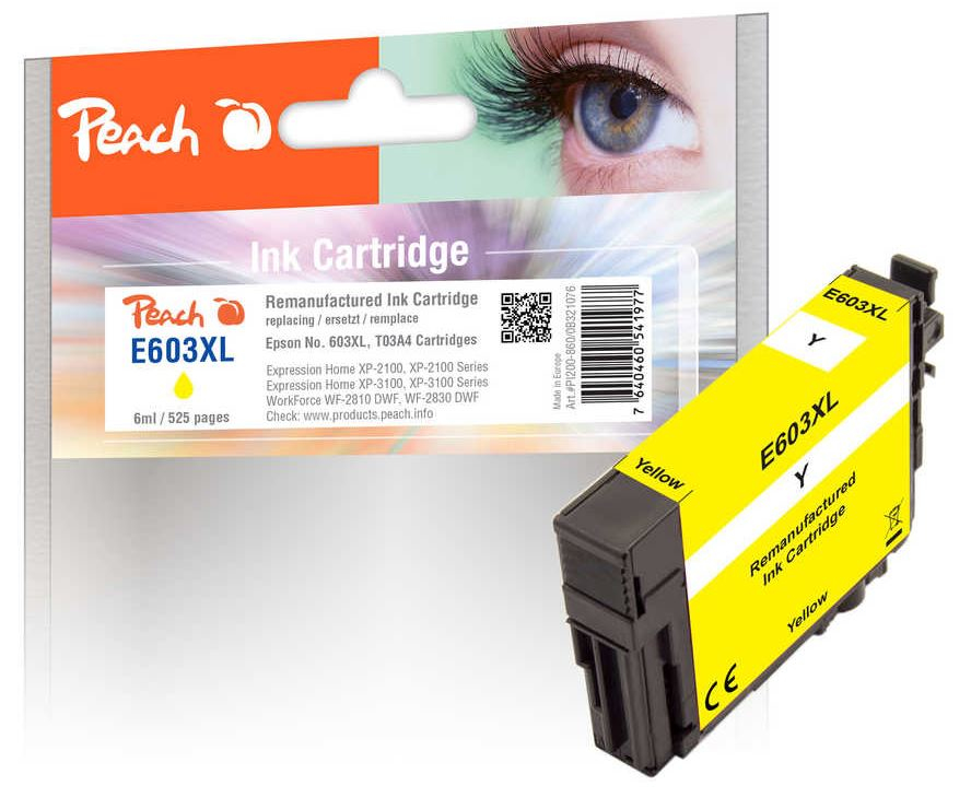 Peach 321076 ink cartridge 1 pc(s) Original High (XL) Yield Yellow