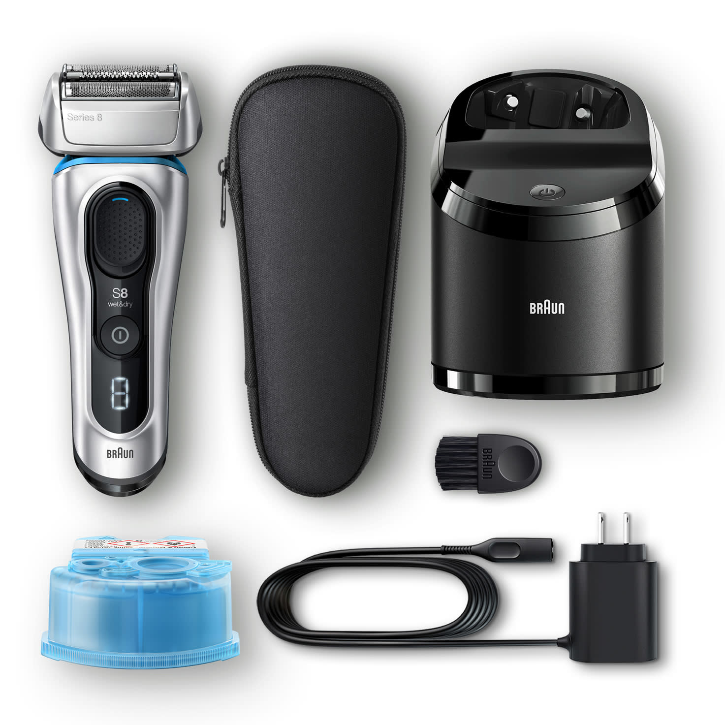Braun Series 8 8370cc Foil shaver Trimmer Black, Silver – image 4