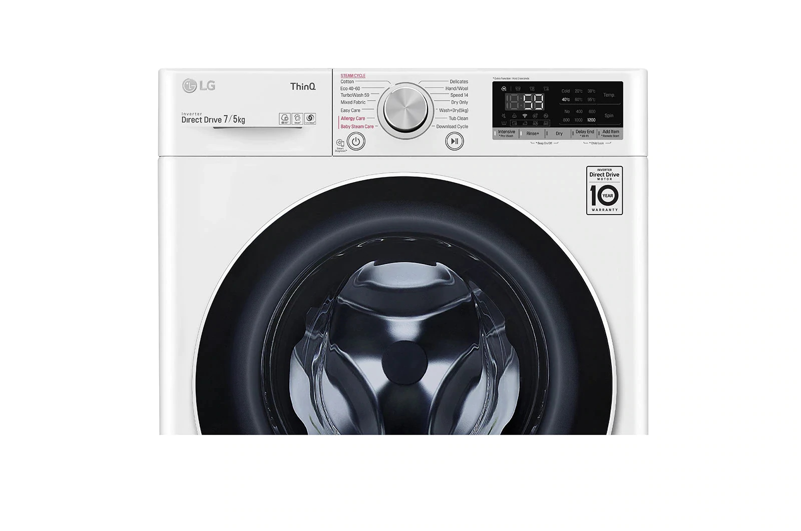 LG F2DV5S7S0E washer dryer Freestanding Front-load White – image 4