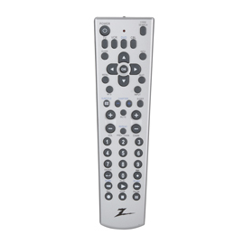 Zenith ZH410 remote control IR Wireless DVD/Blu-ray, TV, VCR Press buttons