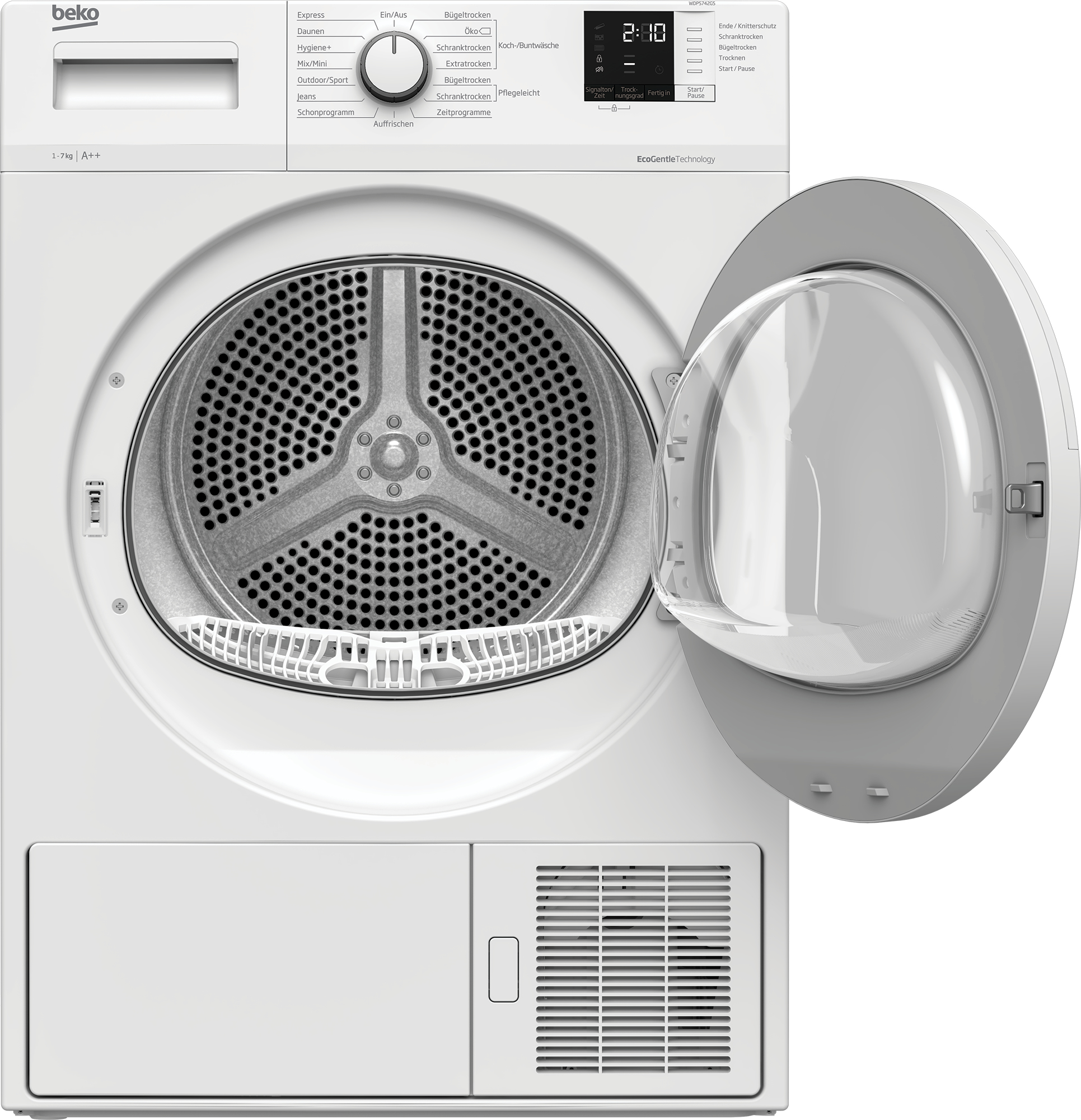 Beko WDPS742GS tumble dryer Freestanding Front-load – image 2