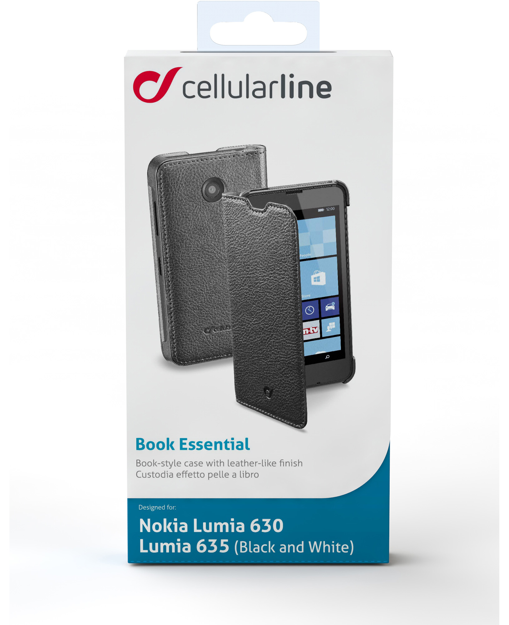 Cellularline Book Essential Pocket - Lumia 635 (Black And White)/630 – image 4