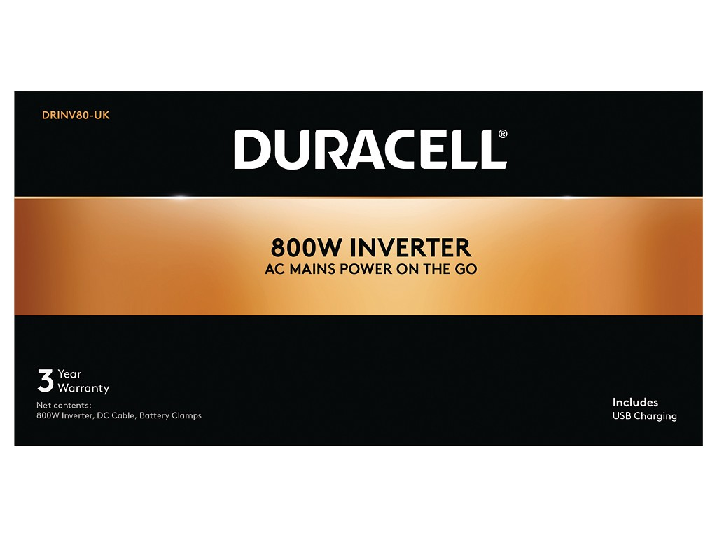 Duracell 800W Single UK Socket Inverter – image 1