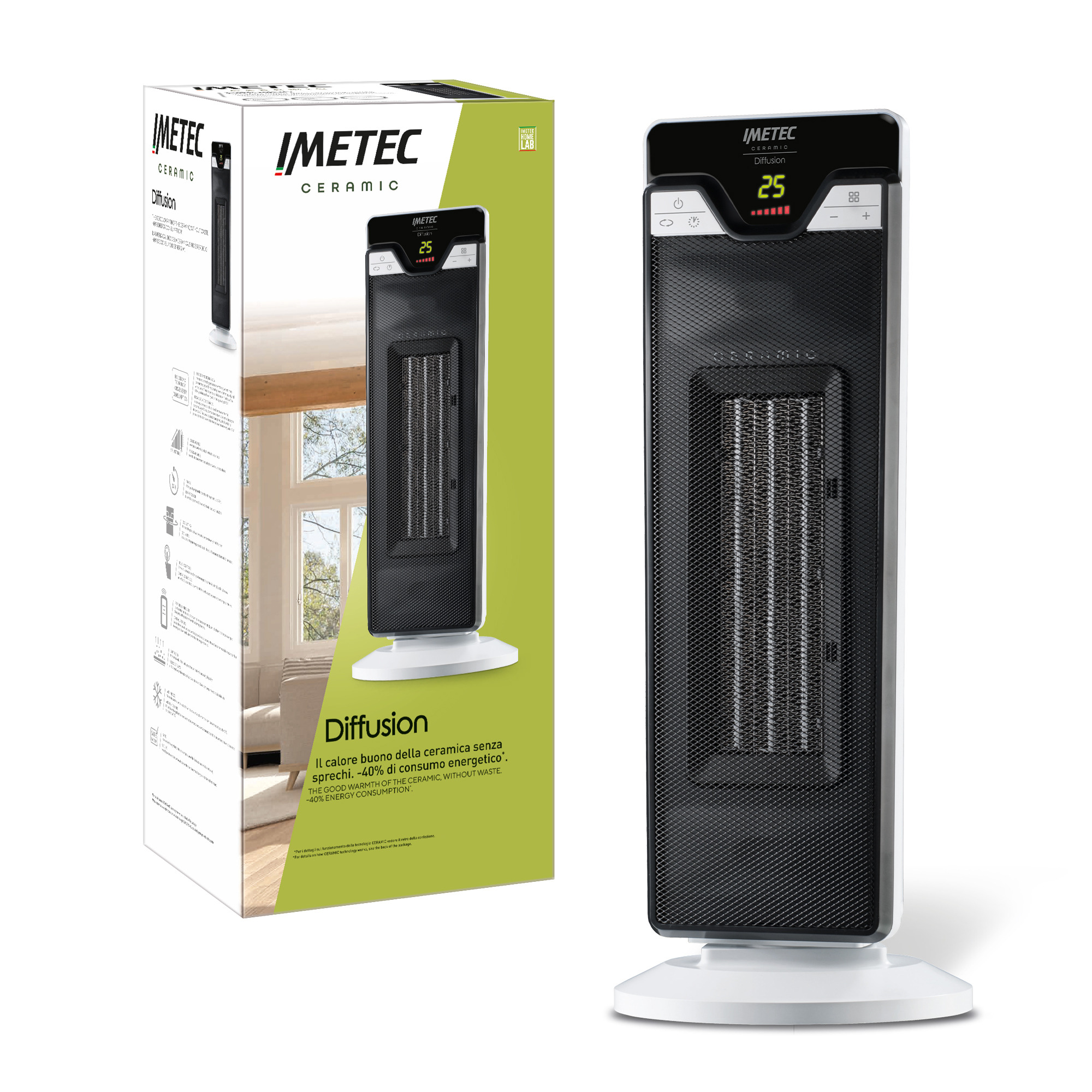 Imetec Diffusion Indoor Black, White