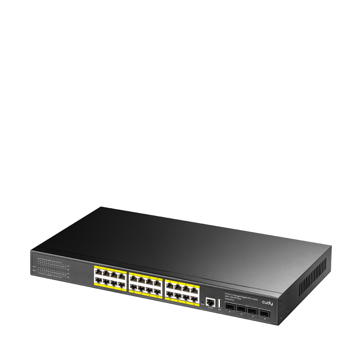 Cudy 24-Port L3 Managed Gigabit PoE+ Switch with 4 10G SFP+, GS5024PS4 1.0 – image 2