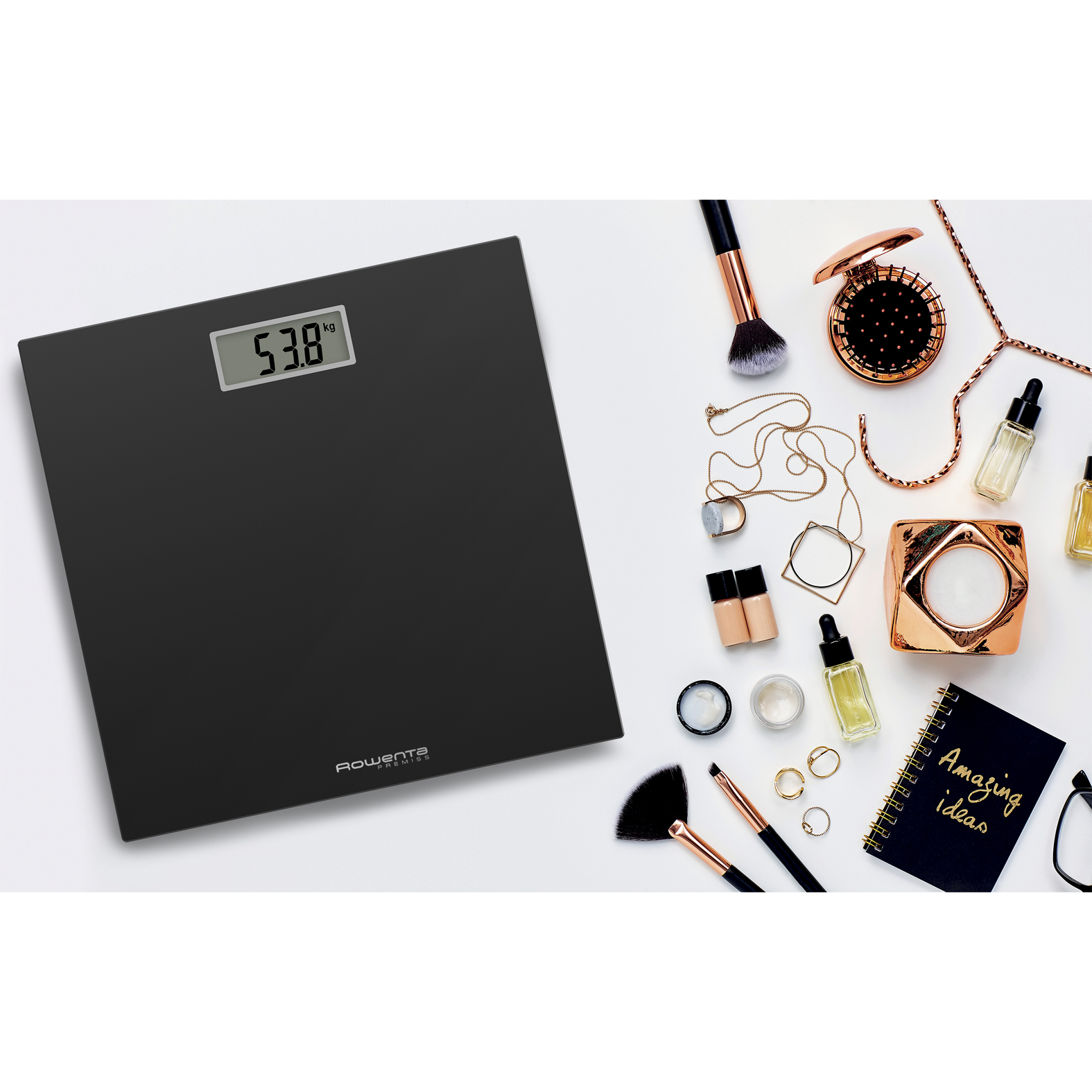Rowenta Premiss BS1400 Square Black Electronic personal scale – image 5