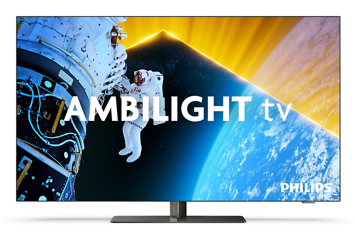 TV OLED Ambilight Philips 65OLED849 164 cm 4K UHD Google TV 2024 Métal satiné — photo 2