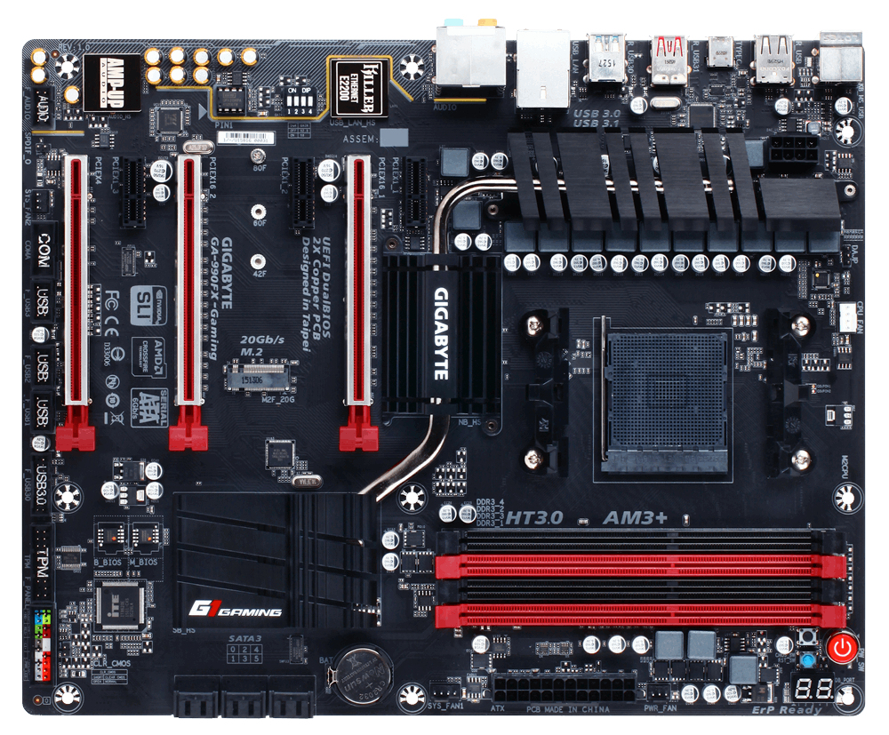 GIGABYTE GA-990FX-Gaming AMD 990FX Socket AM3+ ATX – image 2
