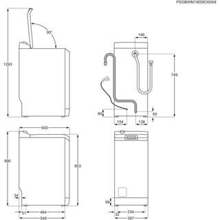 Electrolux EW6T4622BF washing machine Top-load – image 9
