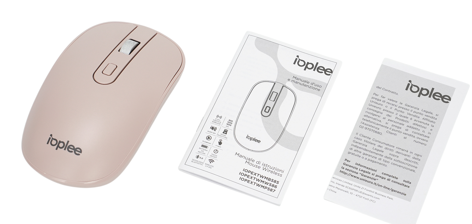 IOPLEE IOPEXTWMP587 mouse Home Ambidextrous RF Wireless + Bluetooth 1600 DPI – image 5