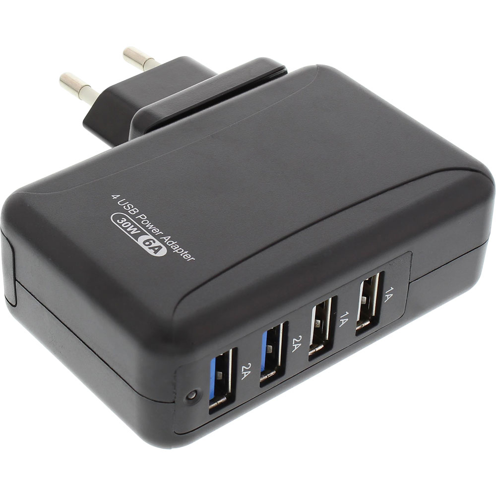InLine 31506S mobile device charger Universal Black AC Indoor