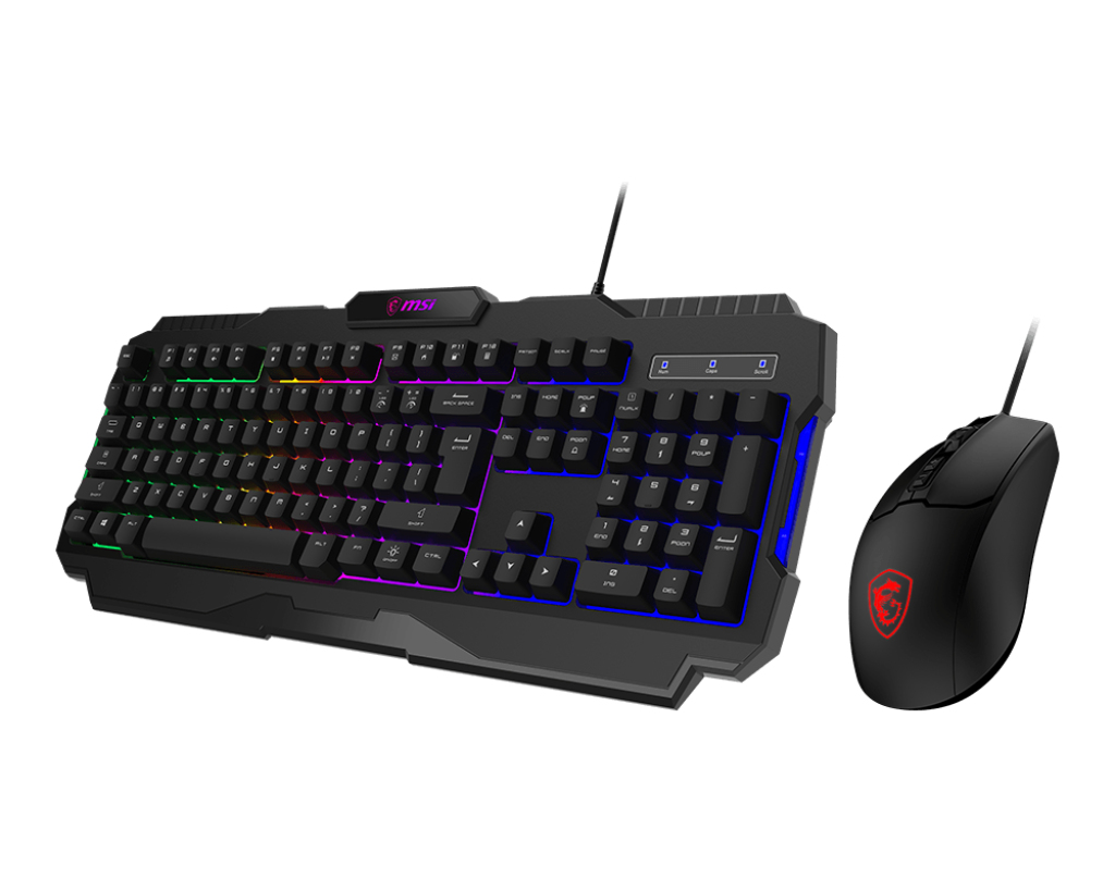 Kit Gamer MSI FORGE GK100 COMBO US - Teclado - Mouse - RGB - Alámbrico - Inglés - FORGE GK100 COMBO US Kit Gamer MSI FORGE GK100 COMBO US - Teclado - Mouse - RGB - Alámbrico - Inglés - FORGE GK100 COMBO US