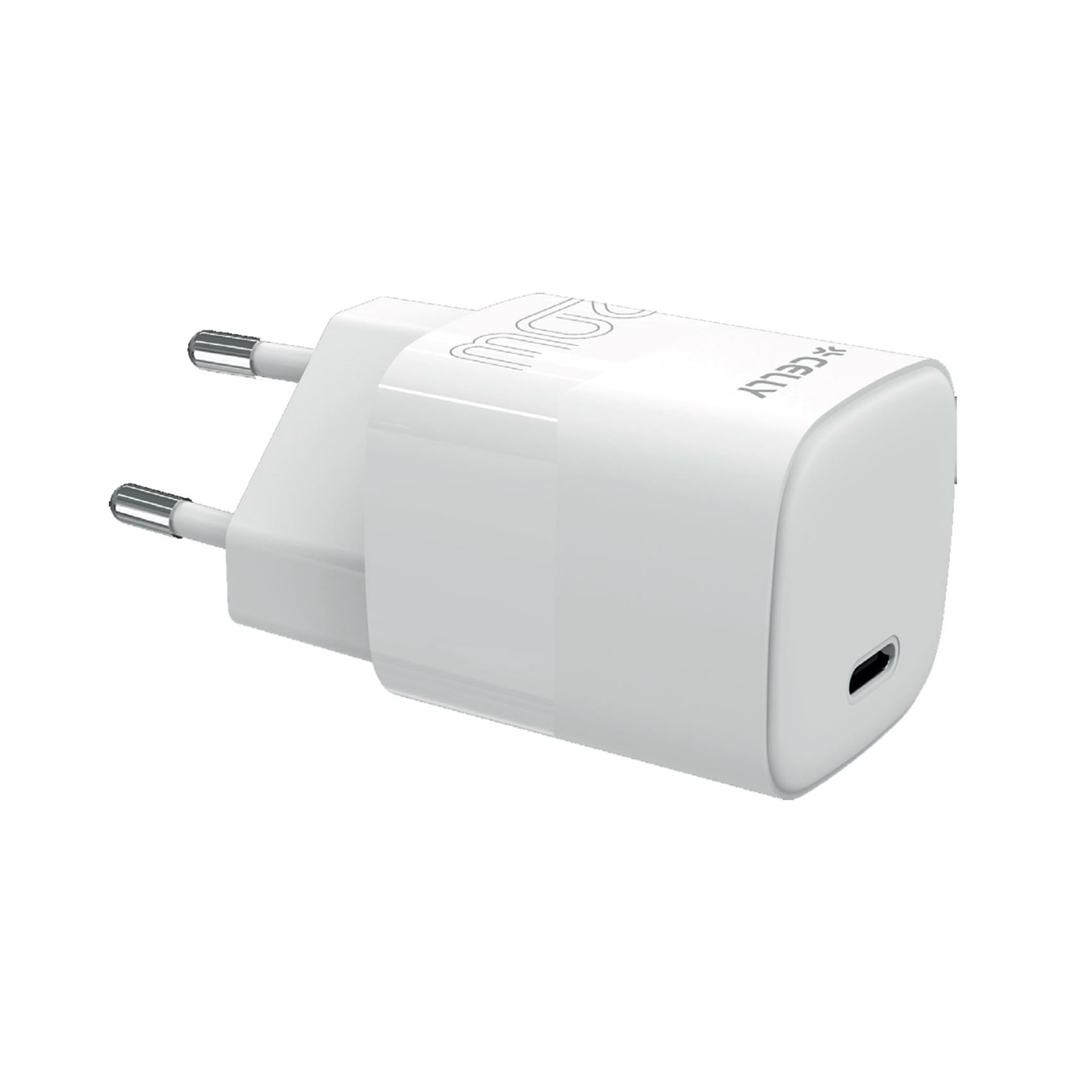 Celly TC1USBC20WEVOWH mobile device charger Smartphone White AC Fast charging Indoor – image 1