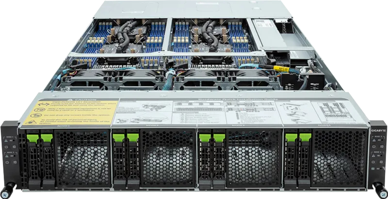 GIGABYTE H263-S63-LAN1 Intel C741 LGA 4677 (Socket E) Rack (2U) Black, Steel – image 3