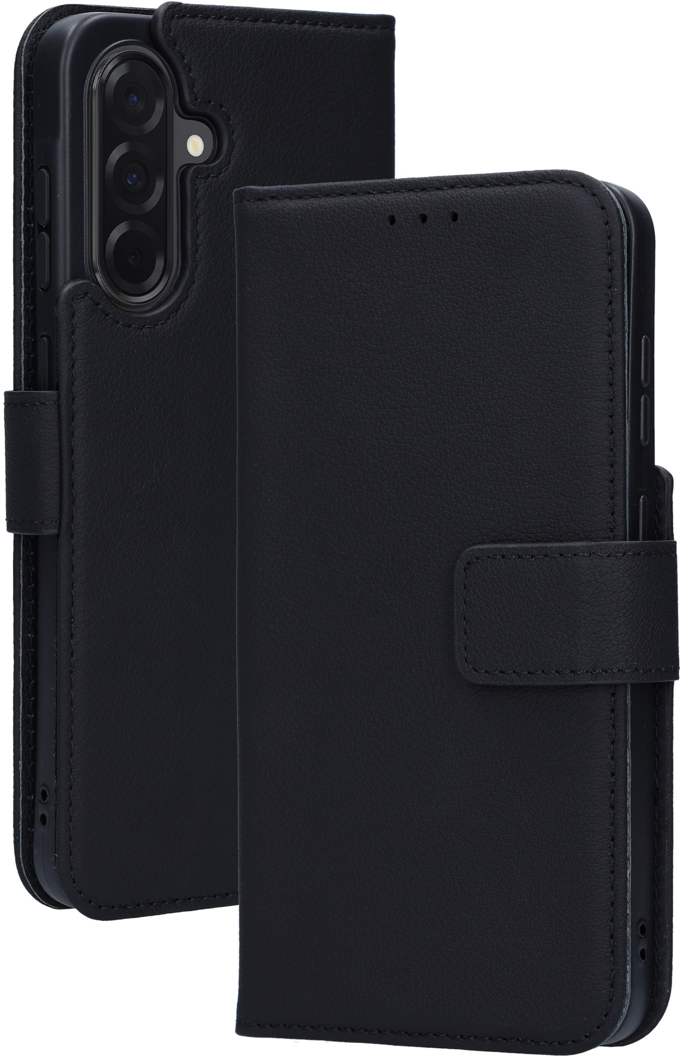 Mobiparts Leather Wallet Case Samsung Galaxy A36 Black