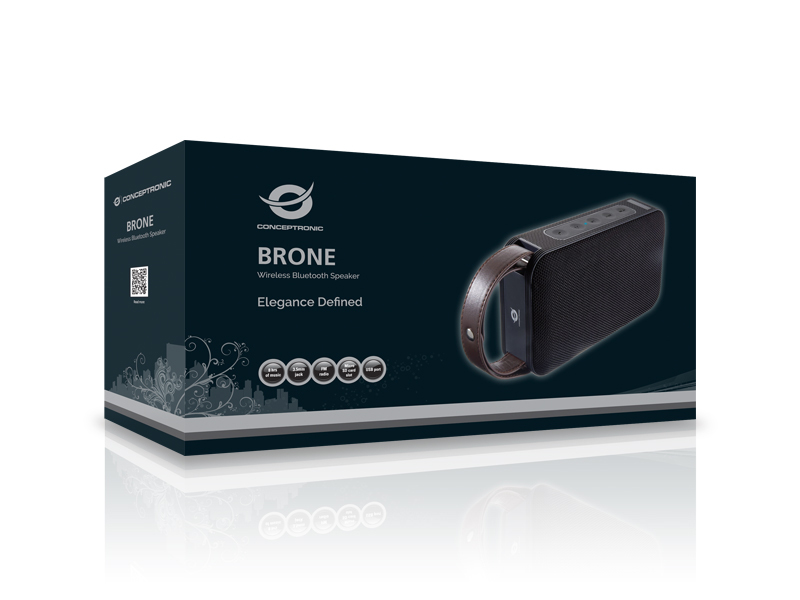 Conceptronic BRONE Wireless Bluetooth Speaker, black – image 6
