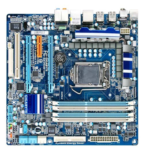 GIGABYTE GA-P55M-UD4 motherboard Intel® P55 LGA 1156 (Socket H) micro ATX