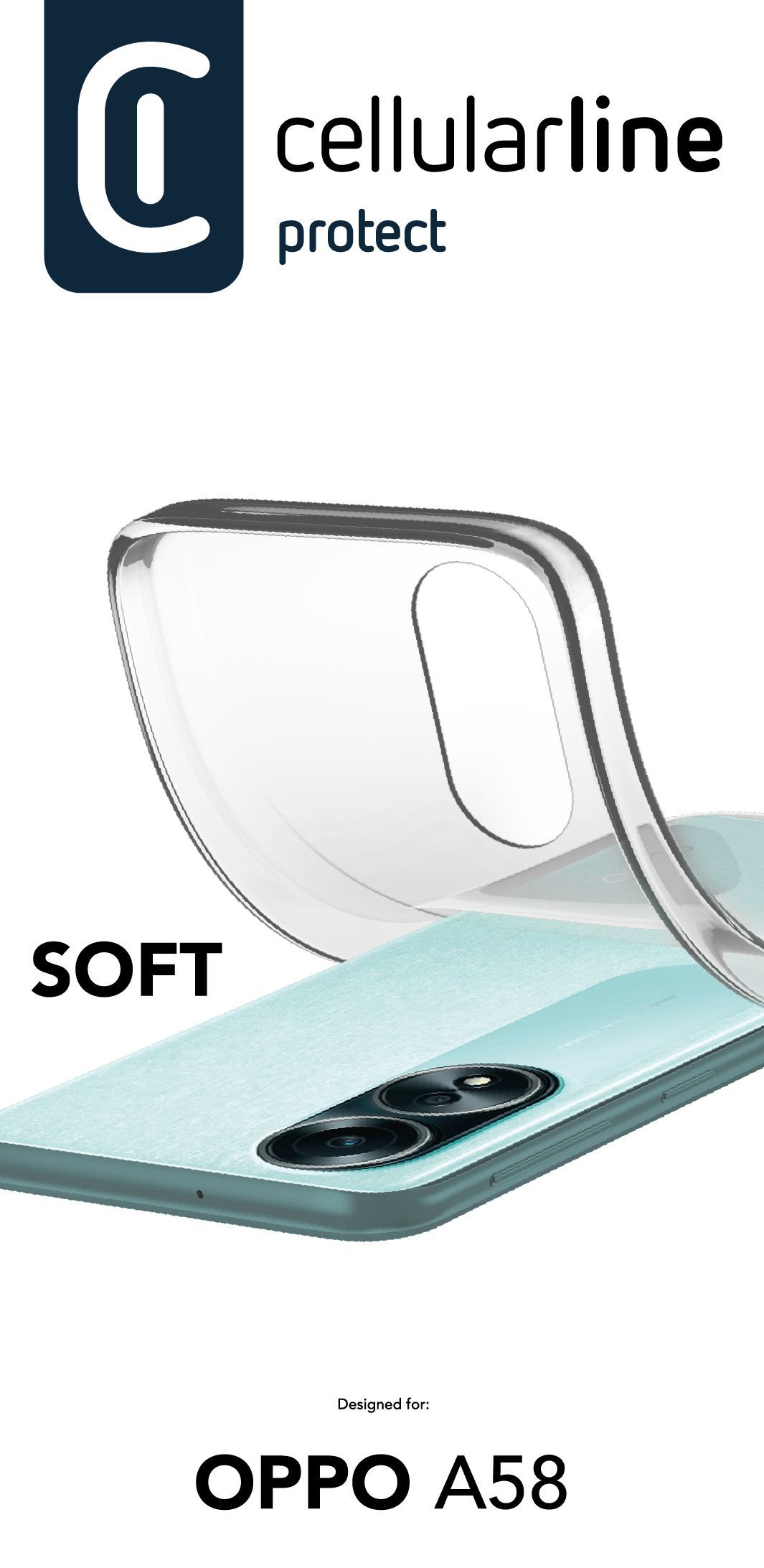 Cellularline Soft - Oppo A58 4G Soft rubber case – image 2