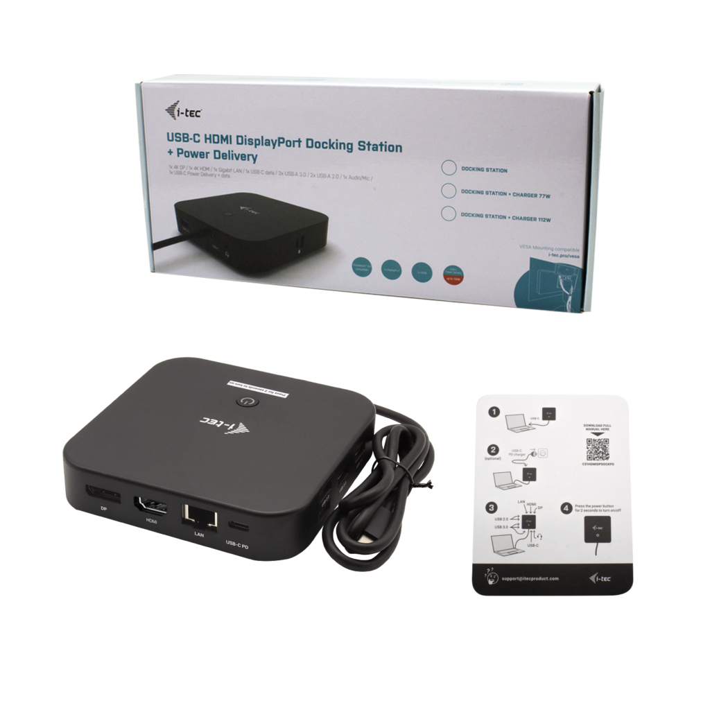 i-tec USB-C HDMI DP Docking Station with Power Delivery – image 7