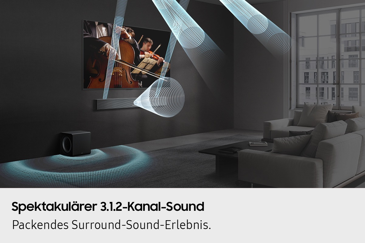 Q-Serie Soundbar HW-QS710GF 3.1.2-Kanal Subwoofer (2025)
