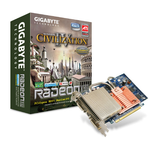 GIGABYTE Radeon X1650 Pro 256MB DDR3