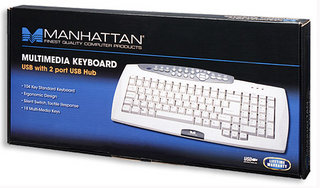 Manhattan 174510 keyboard Office USB White – image 2