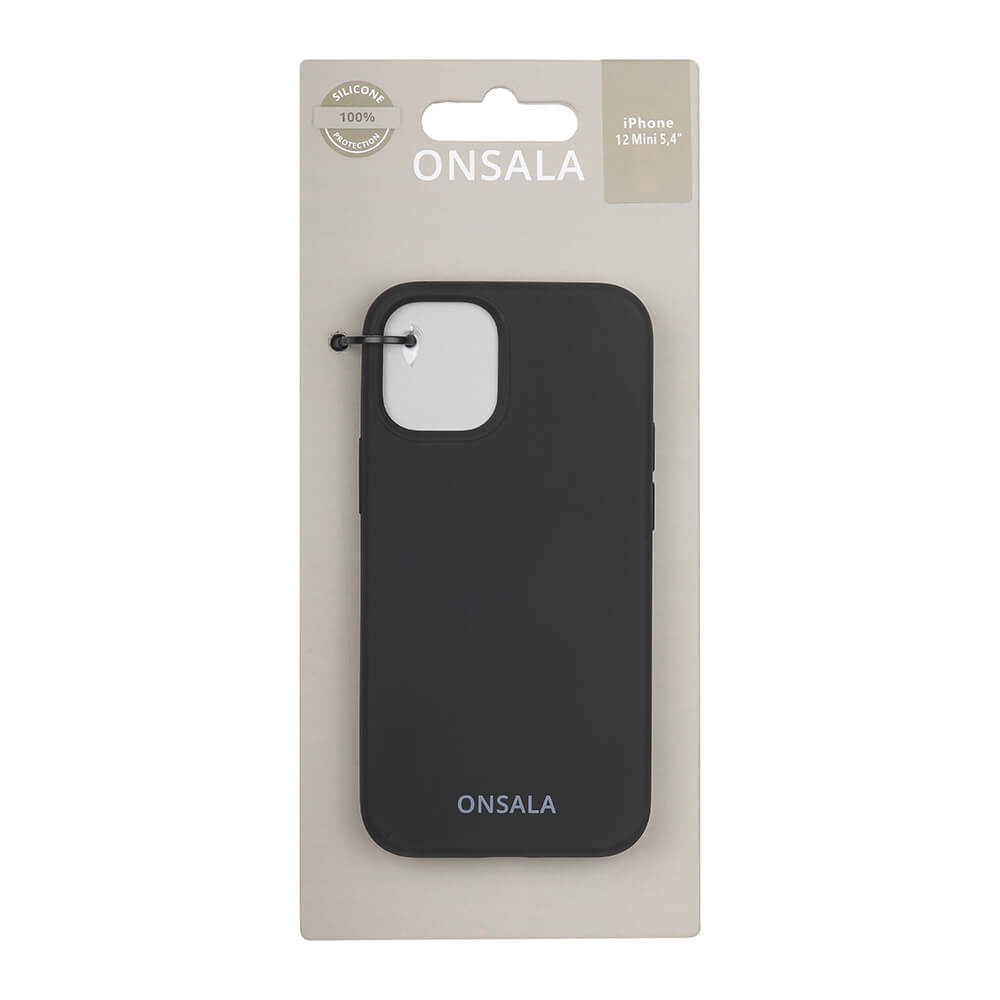 Onsala Phone Case Silicone Black - iPhone 12 Mini – image 2