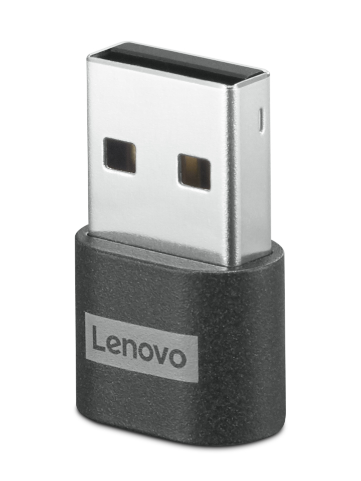 Lenovo 4X91C99226 USB-C Dişi - USB-A Erkek Dönüştürücü Kablo, Siyah