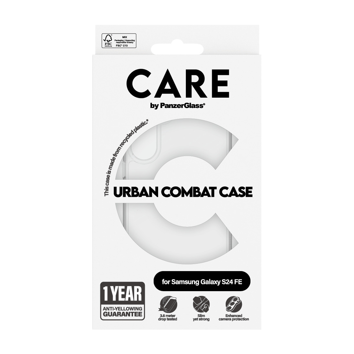 PanzerGlass CARE™ by PanzerGlass® Urban Combat Case Transparent Samsung Galaxy S24 FE 5G – image 3