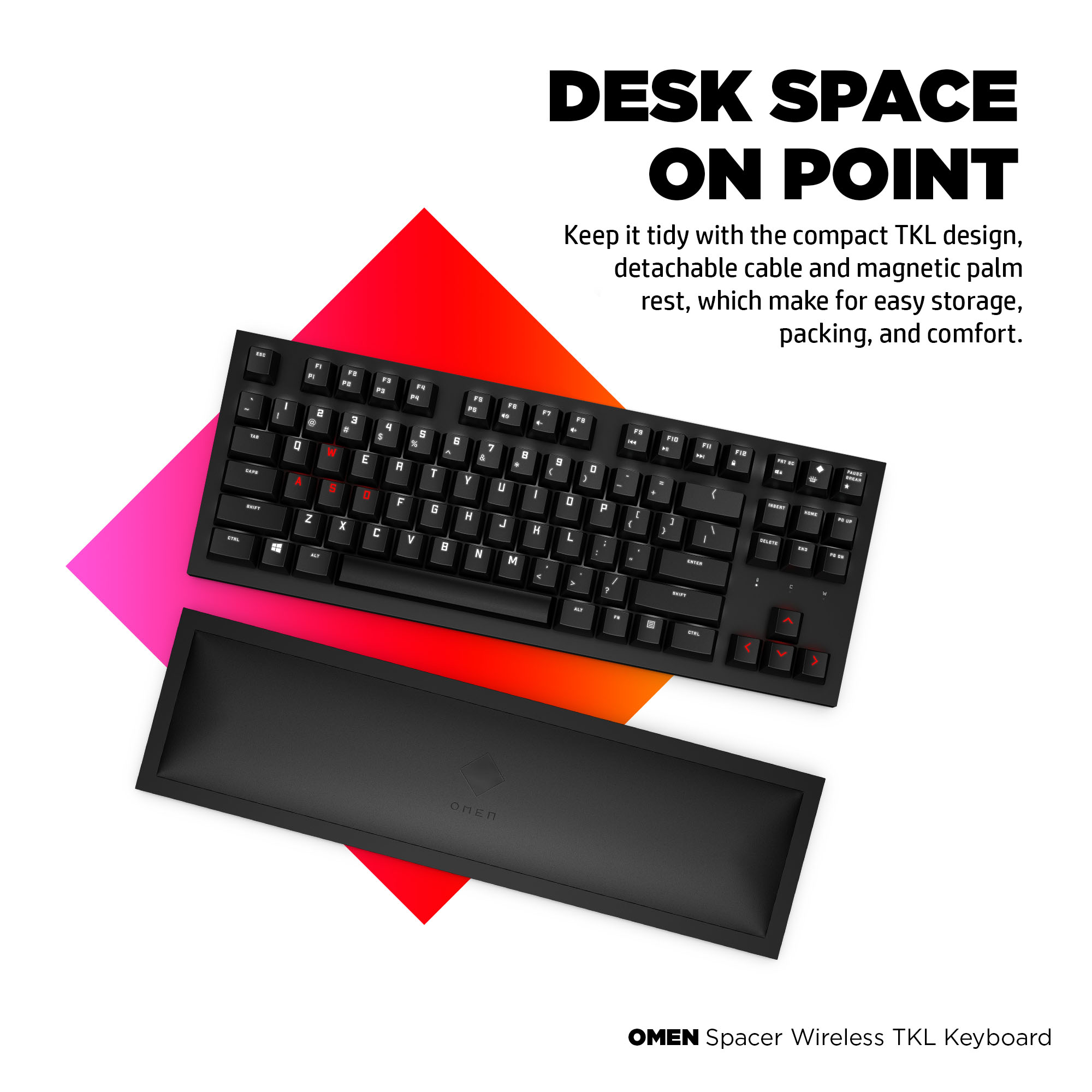 HP OMEN Spacer Wireless TKL Keyboard – image 9