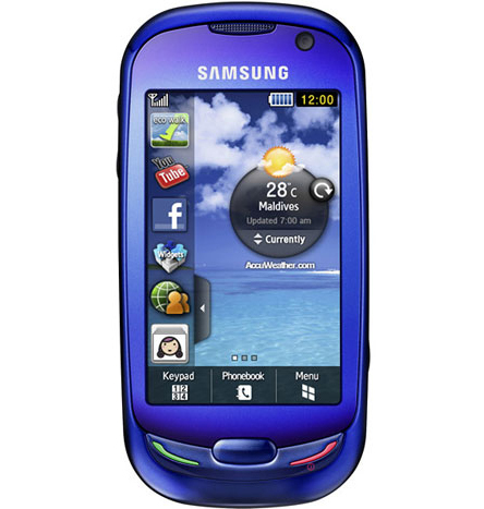 Samsung GT-S7550 7.62 cm (3") 119 g Blue – image 1