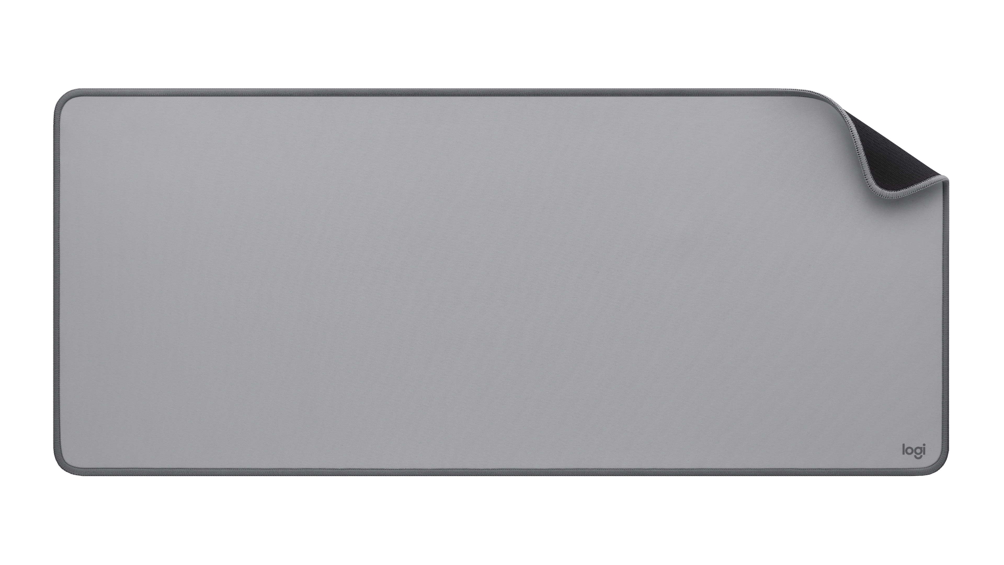 MousePad Logitech Desk Mat, 100% Poliester Reciclado, A Prueba de Salpicaduras, 700mm x 300mm x 2mm, Color Gris