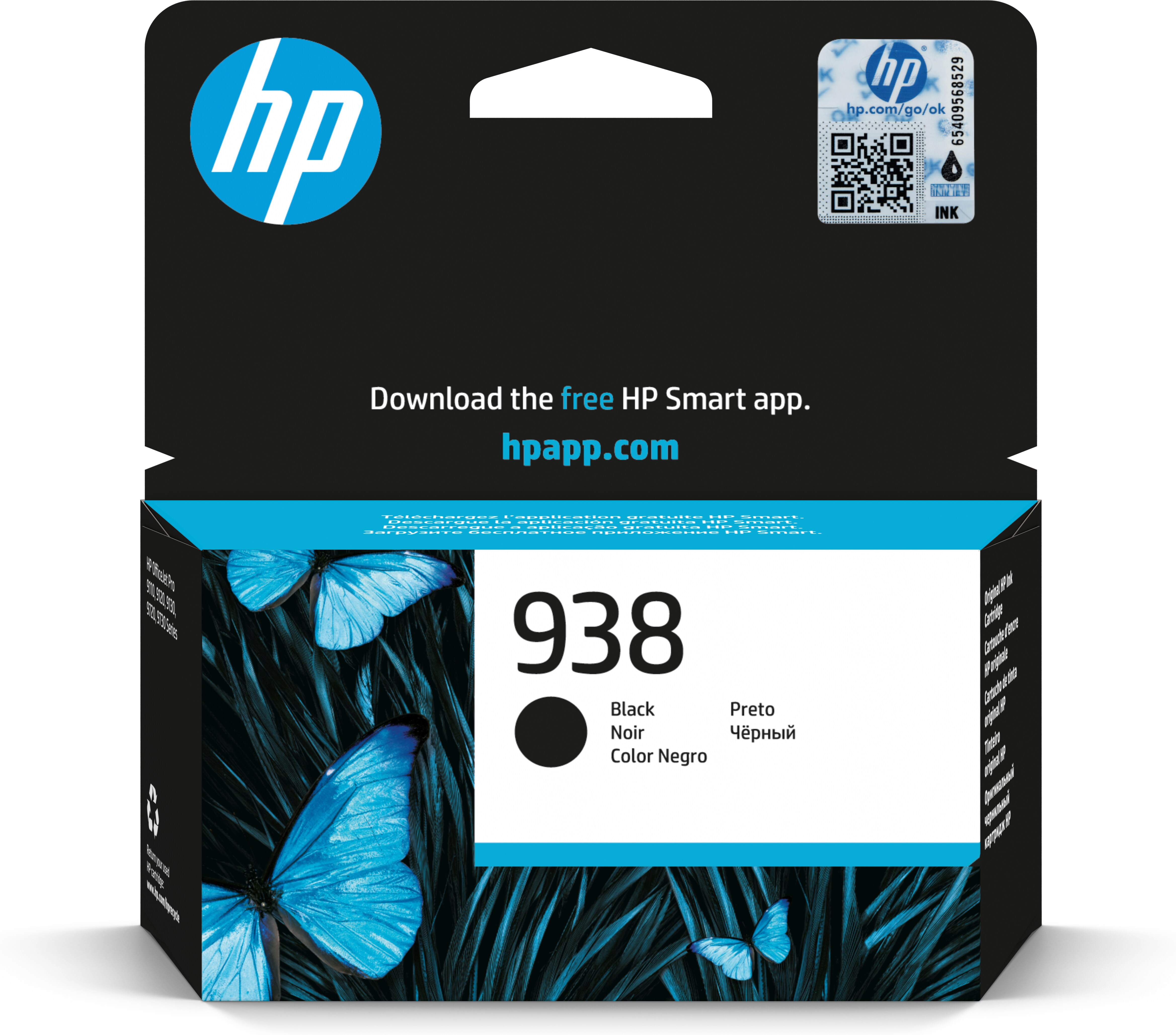 HP Cartuccia di inchiostro nero originale 938