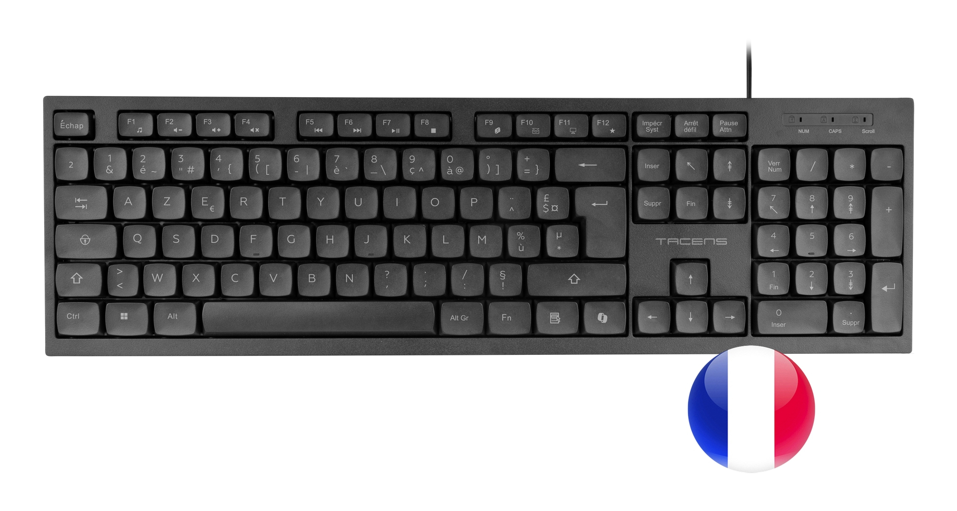 Tacens Anima ACP02FR keyboard Mouse included Home/Office USB AZERTY French Black – image 5