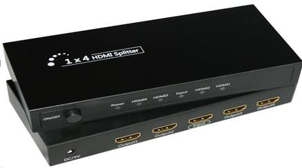 Microconnect MC-HMSP104 video splitter HDMI 4x HDMI – image 1