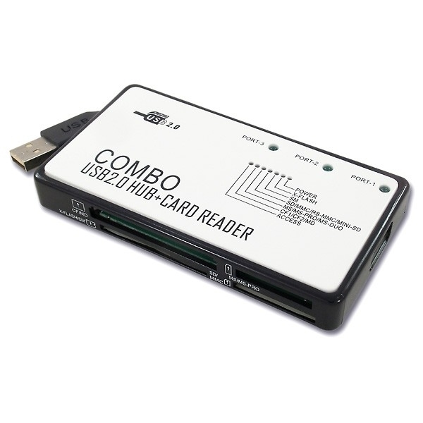 Axagon Card Reader & Hub 3xUSB2.0