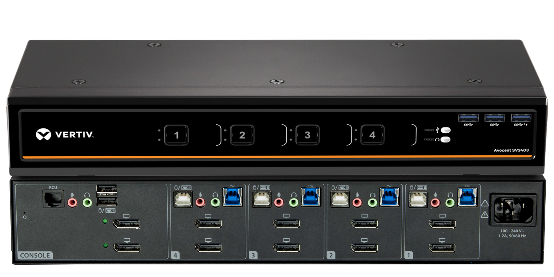 Vertiv Avocent SV340D-202 KVM switch Black