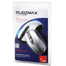 Samsung Mini Optical Mouse, Black/Silver