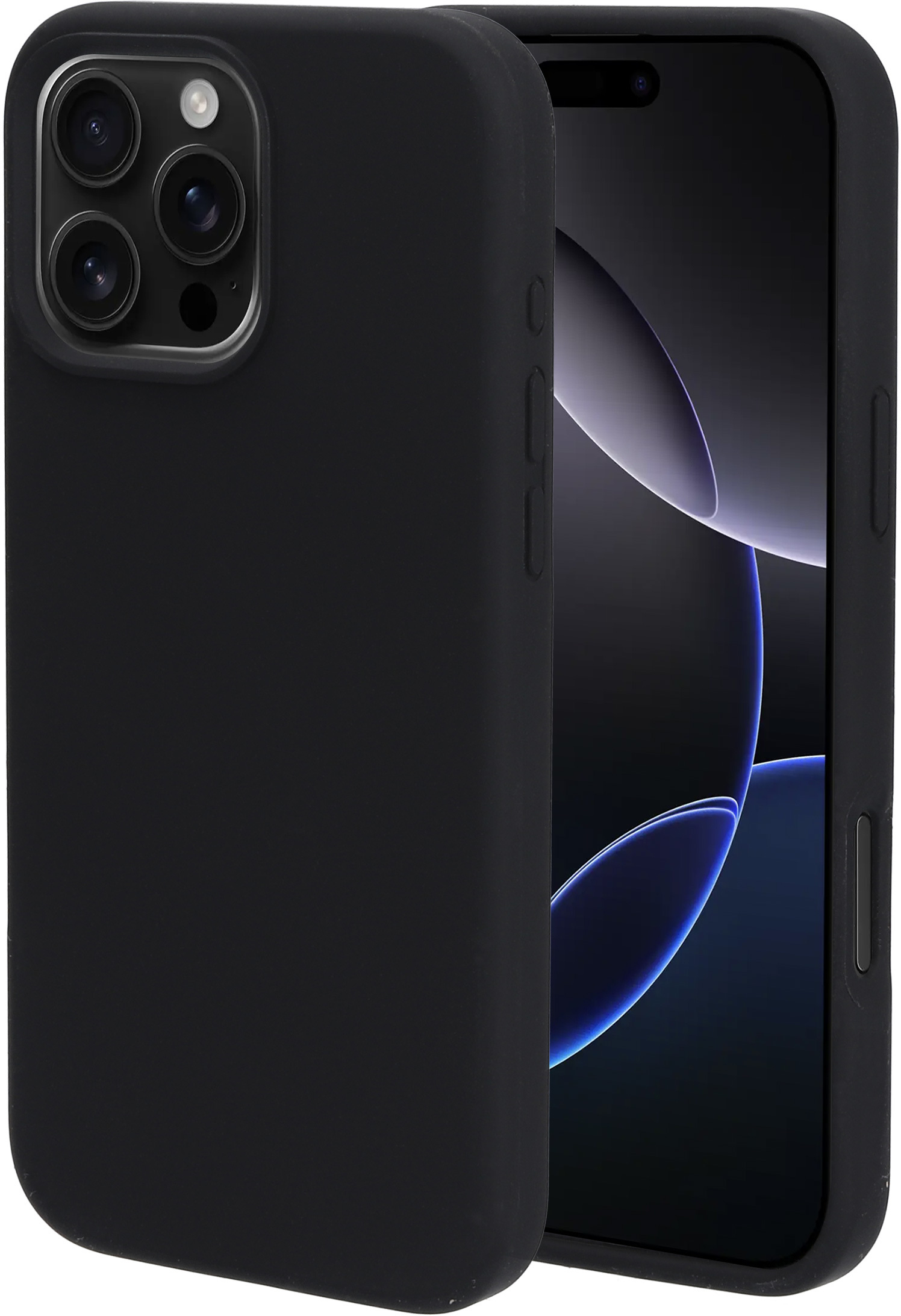 Mobiparts Silicone Cover Apple iPhone 16 Pro Max Black – image 1