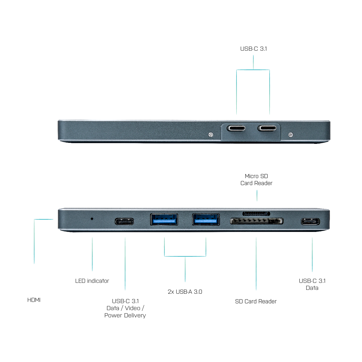 i-tec Metal Thunderbolt 3 Docking Station for Apple MacBook Pro/Air + Power Delivery – image 3
