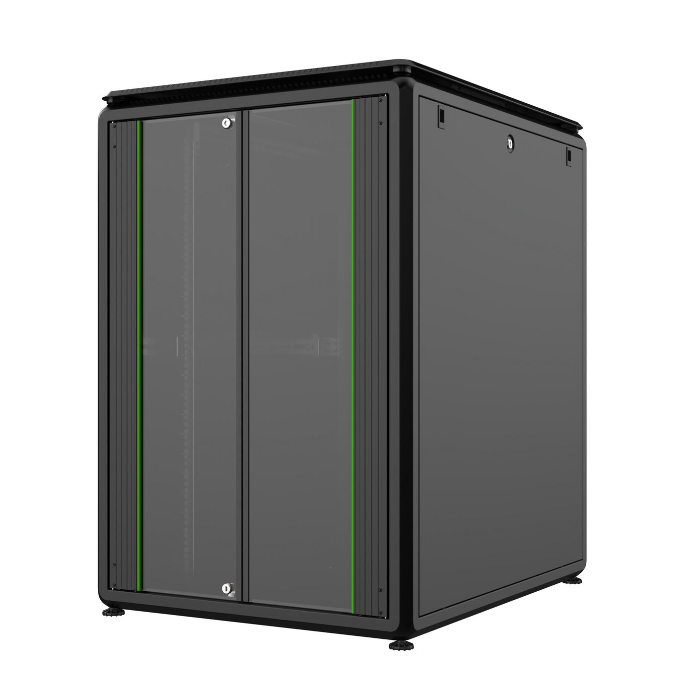 Lanview RDL22U81BL rack cabinet 22U Freestanding rack Black – image 1