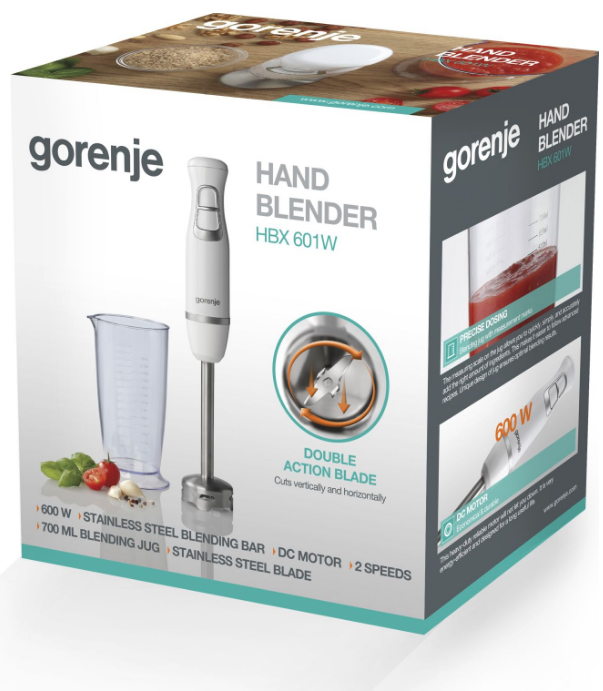 Gorenje HBX601W 0.7 L Immersion blender 600 W White – image 4