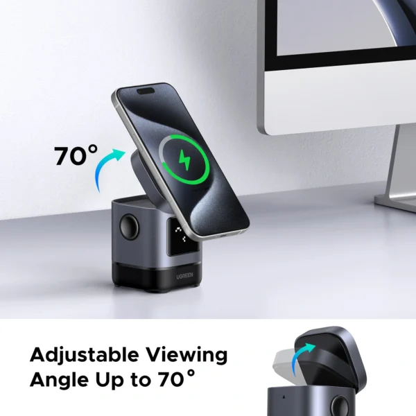 Ugreen 45775 mobile device charger Universal Black, Grey AC Wireless charging Fast charging Indoor – image 5
