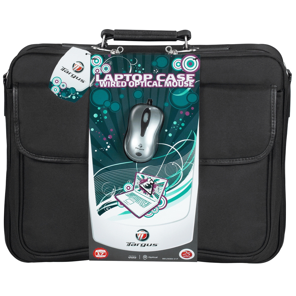 Targus 17" Laptop Case & Wired Optical Mouse – image 2