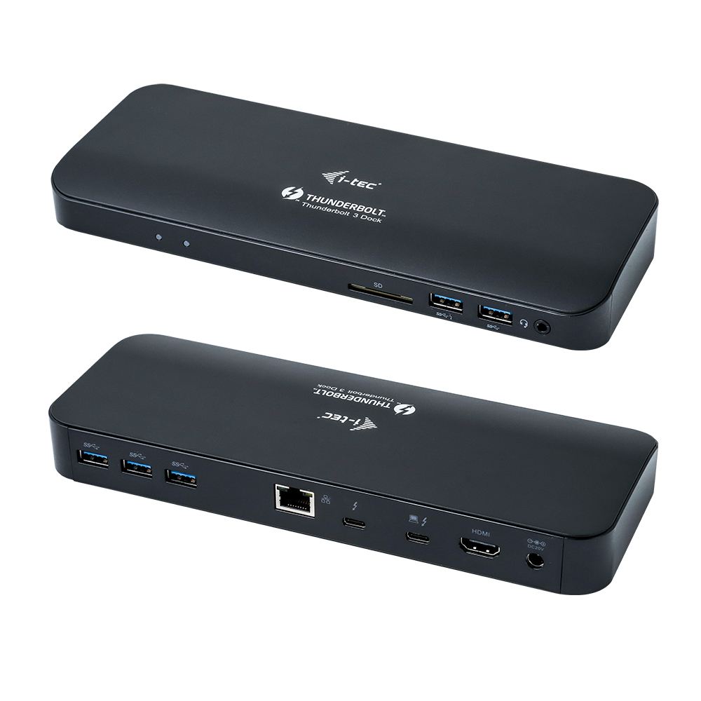 i-tec Thunderbolt 3 Dual 4K Docking Station + Power Delivery
