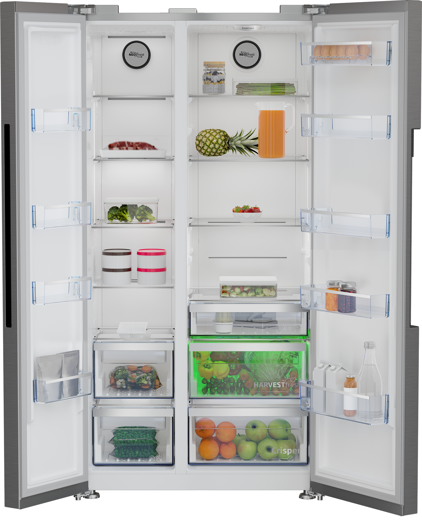Beko GN1603140ZHXBN side-by-side refrigerator Freestanding – image 3